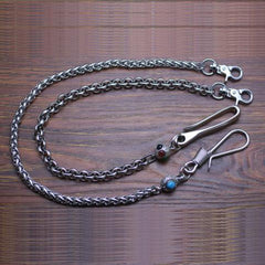 Cool Men's Handmade Stainless Steel Pants Chain BIker Wallet Chain For Men