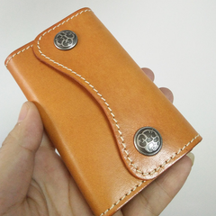 Handmade Mens Leather Biker Key Wallets Cool Small Key Wallet Key Holders