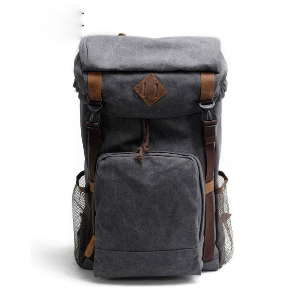 Cool Waxed Canvas Mens Hiking Backpacks Canvas Travel Backpack for Men