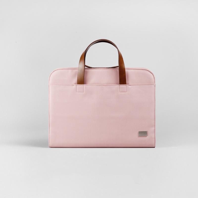 Fashion Oxford Cloth PVC Women Pink Briefcase Business Computer Handbag For Women