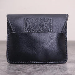 Brown Leather Men Card Holder Wallet Leather Card Holder Slim Wallet with Coin Pocket For Men
