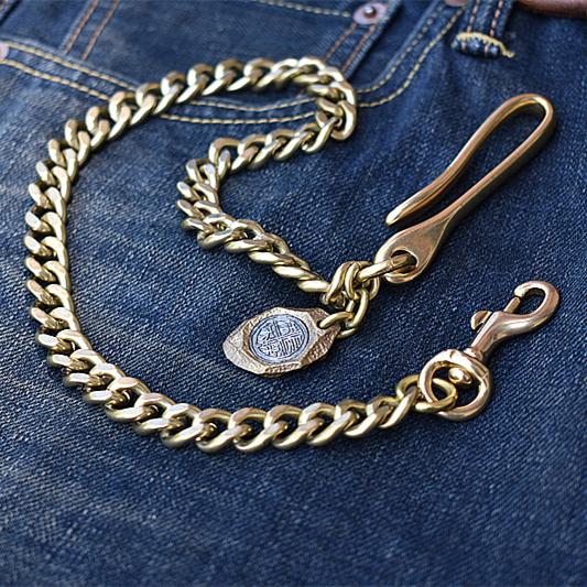 Cool Men's 18'' Gold Brass Biker Jeans Chain Jean Chain Pants