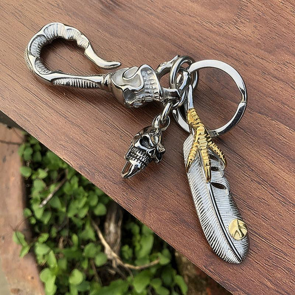 skull keychain Cool Keychains For Guys Cool Keychains for Car Keys Skull Keyrings Cool Keyrings