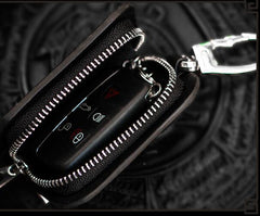 Handmade Leather Tooled Mens Cool Car Key Wallet Car Key Holder Car Key Case for Men