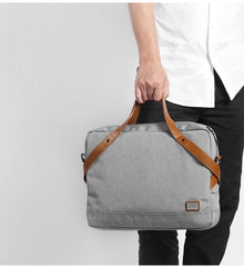 Fashion OXFORD CLOTH PVC Mens Black Gray Handbag Briefcase Business Laptop Briefcase For Men