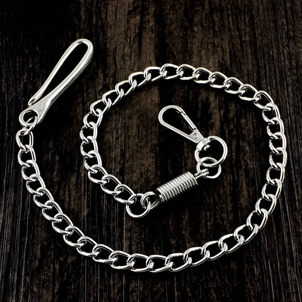 Cool Silver Stainless Steel Mens Pants Chain Wallet Chain Biker Wallet Chain For Men