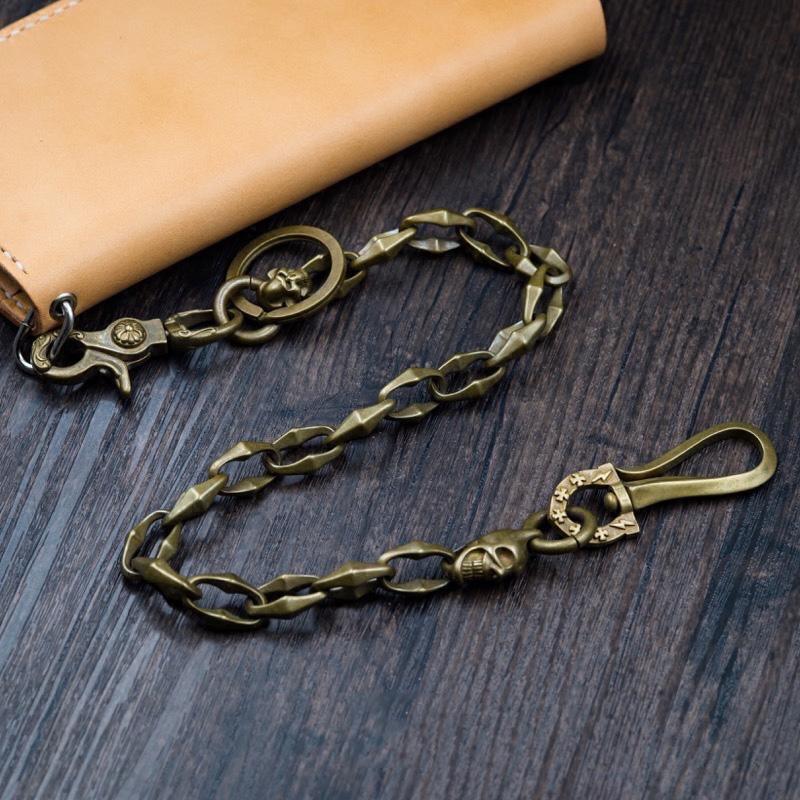 Solid Men's Handmade Horseshoe Buckle Key Chain Pants Chains Biker Wallet Chain For Men