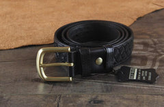 Genuine Leather Punk Rock Biker Trucker Mens Belt Men Black Coffee Belt for Men