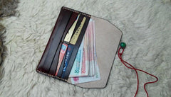 Cool Leather Bifold Mens Long Wallet Leather Long Wallets for Men