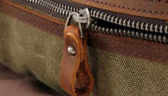 Mens Waxed Canvas Overnight Bag Canvas Weekender Bag Canvas Travel Bag for Men