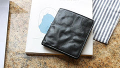 Leather Mens Front Pocket Wallet Small Wallet Slim Wallet Card Wallet for Men