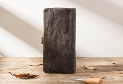 Cool Canvas Leather Mens Long Wallet Long Wallet for Men