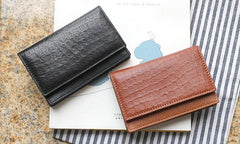 Leather Mens Card Wallet Front Pocket Wallet Small Slim Wallets Change Wallet for Men