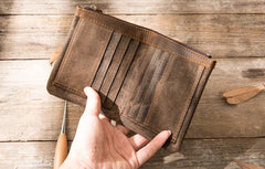 Cool Canvas Mens Small Wallets Bifold Vintage billfold Wallet for Men