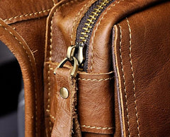 Biker Mens Leather Drop Leg Bag Waist Bag Belt Pouch Pack Side Bag for Men