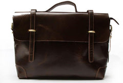 Cool Leather Mens Briefcase Messenger Bags Handbag Shoulder Bag for men