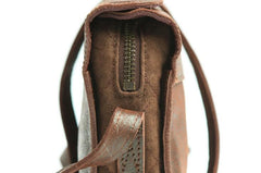Cool Leather Mens Small Messenger Bag Shoulder Bag for men