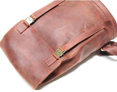 Cool Coffee Mens Leather Backpacks Travel Backpacks Laptop Backpack for men