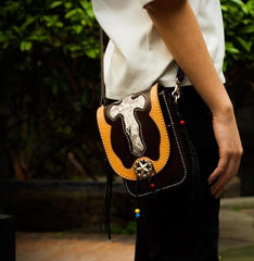 Leather Belt Pouch Mens Small Cases Waist Bag Hip Pack Belt Bag Shoulder Bag for Men