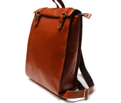 Brown Leather Mens Backpack Travel Backpacks Laptop Backpack for men