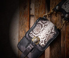 Handmade Biker Leather Belt Pouch Mens Cases Waist Bag Hip Pack Belt Bags for Men