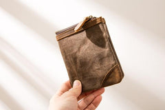 Cool Canvas Mens Small Wallets Bifold Vintage billfold Wallet for Men
