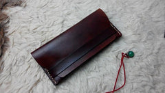 Cool Leather Bifold Mens Long Wallet Leather Long Wallets for Men