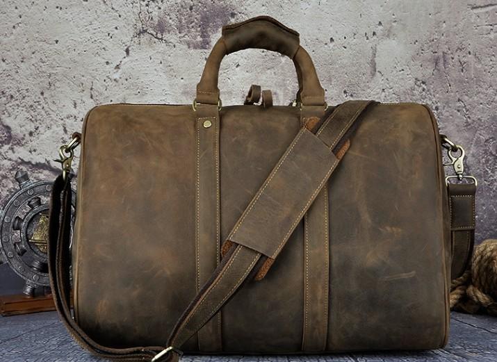 Leather Mens Weekender Bags Travel Bag Duffle Bag Shoulder Bags for Men