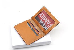 Leather Mens Card Wallets Small Wallet Slim Wallet Front Pocket Wallet for Men