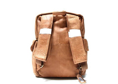 Leather Brown Mens Backpacks Cool Travel Backpack Laptop Backpack for men