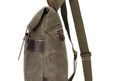 Waxed Canvas Mens Cool Backpacks Canvas Travel Backpack Canvas School Backpack for Men