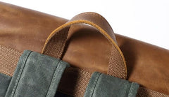 Waxed Canvas Mens Travel Backpack Canvas Backpacks Canvas School Backpack for Men