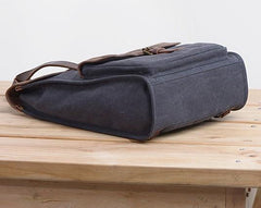 Cool Canvas Gray Mens Handbag Canvas Backpack Canvas Travel Bag for Men