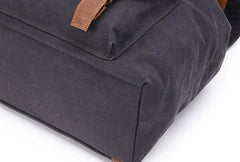 Waxed Canvas Leather Mens Backpack Canvas Travel Backpacks Canvas School Backpack for Men