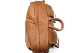 Leather Brown Mens Backpacks Cool Travel Backpack Laptop Backpack for men