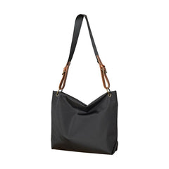 Fashion Nylon Mens Womens Black Tote Shoulder Bag Messenger Bag Messenger Tote Bag for Men Women