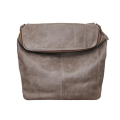 Cool Leather Mens Messenger Bag Square Brown Leather Courier Bags Postman Bags for Men