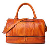 Cool Brown Leather Mens  23" Large Weekender Bag Black Business Travel Bag Duffle Bag for Men