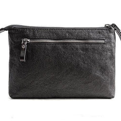 Genuine Leather Mens Cool Long Leather ipad bag Wrist Bifold Clutch Wallet for Men - iChainWallets