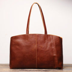 Vintage Mens Womens Leather Large Brown Tote Handbag Shoulder Tote Purse Tote Messenger Bag For Men