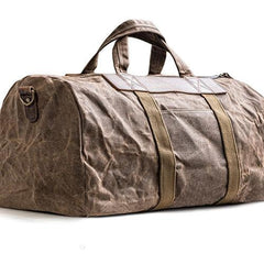 Canvas Mens Cool Weekender Bag Travel Bag Duffle Bags Overnight Bag Holdall Bag for men - iChainWallets