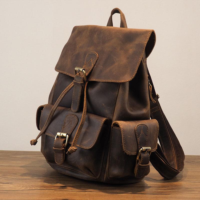 backpack leather mens Kobuk - Midnight Black is obsessed with backpacks and is very picky Vintage Mens Leather Small Backpack