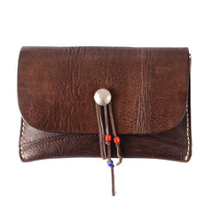 Tan Cool Leather Mens Long Wallet Brown Clutch Wallet Vintage Large Long Wallet Purse For Men