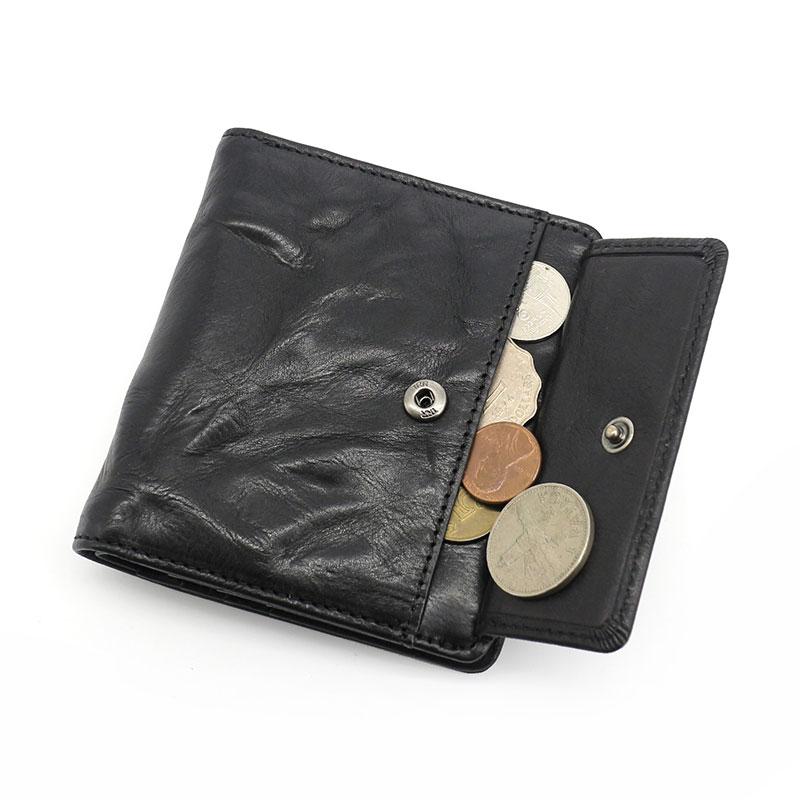 Leather Mens Front Pocket Wallet Small Wallet Slim Wallet Card Wallet for Men