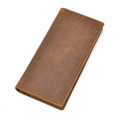 Slim Vintage MENS Leather Bifold Wallet Long and Small Wallet Short Wallet for MEN