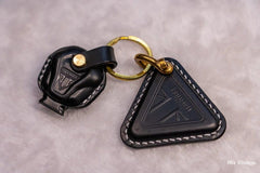 Cool T100/T120/Bobber Triumph Motorcycle Key Cover Holders Handmade Key Case Keychain Keyring For T100 Triumph