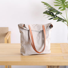 Canvas Mens Womens Large White Handbag Small Tote Bag Khaki Shoulder Tote Purse For Men