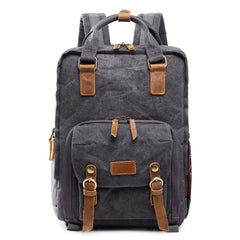 Green LARGE CANVAS WATERPROOF 15'' MENS DSLR CAMERA BAG CANON CAMERA BACKPACK NIKON CAMERA BAG FOR Women