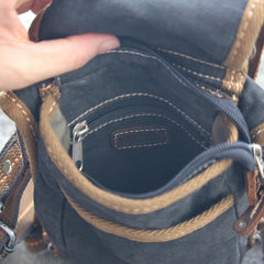 Black Denim Mens Casual Small Belt Bag Fanny Pack Messenger Bag Green Jean Waist Bag DropLeg Bags For Men