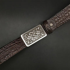 Handmade Cool Dark Brown Leather Mens Belt Coffee Leather Belt for Men